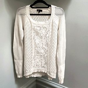 Vtg Lace sweater Size M/L